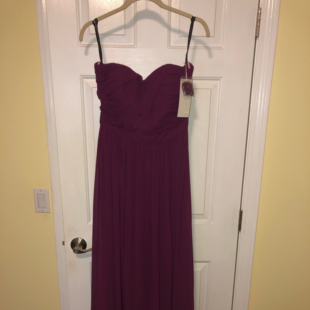 Burgundy prom dress